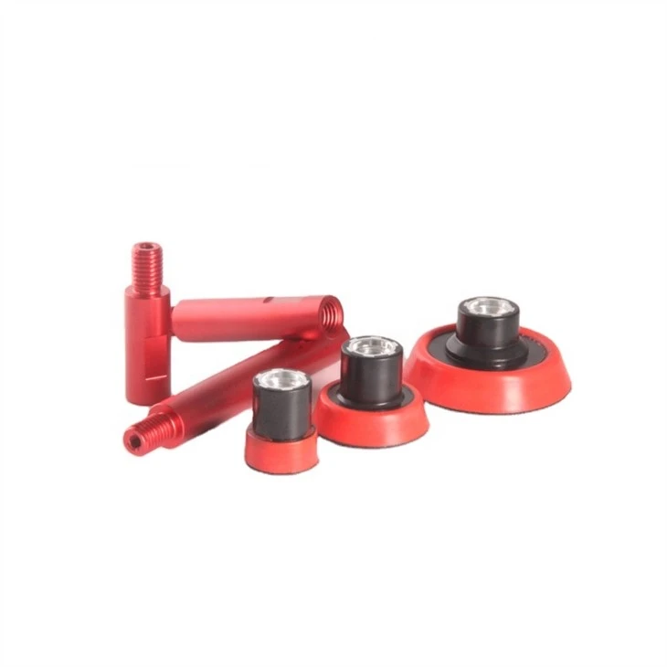 Siafft Estyniad Dur Di-staen Coch M6 ar gyfer Polisher Rotari Car